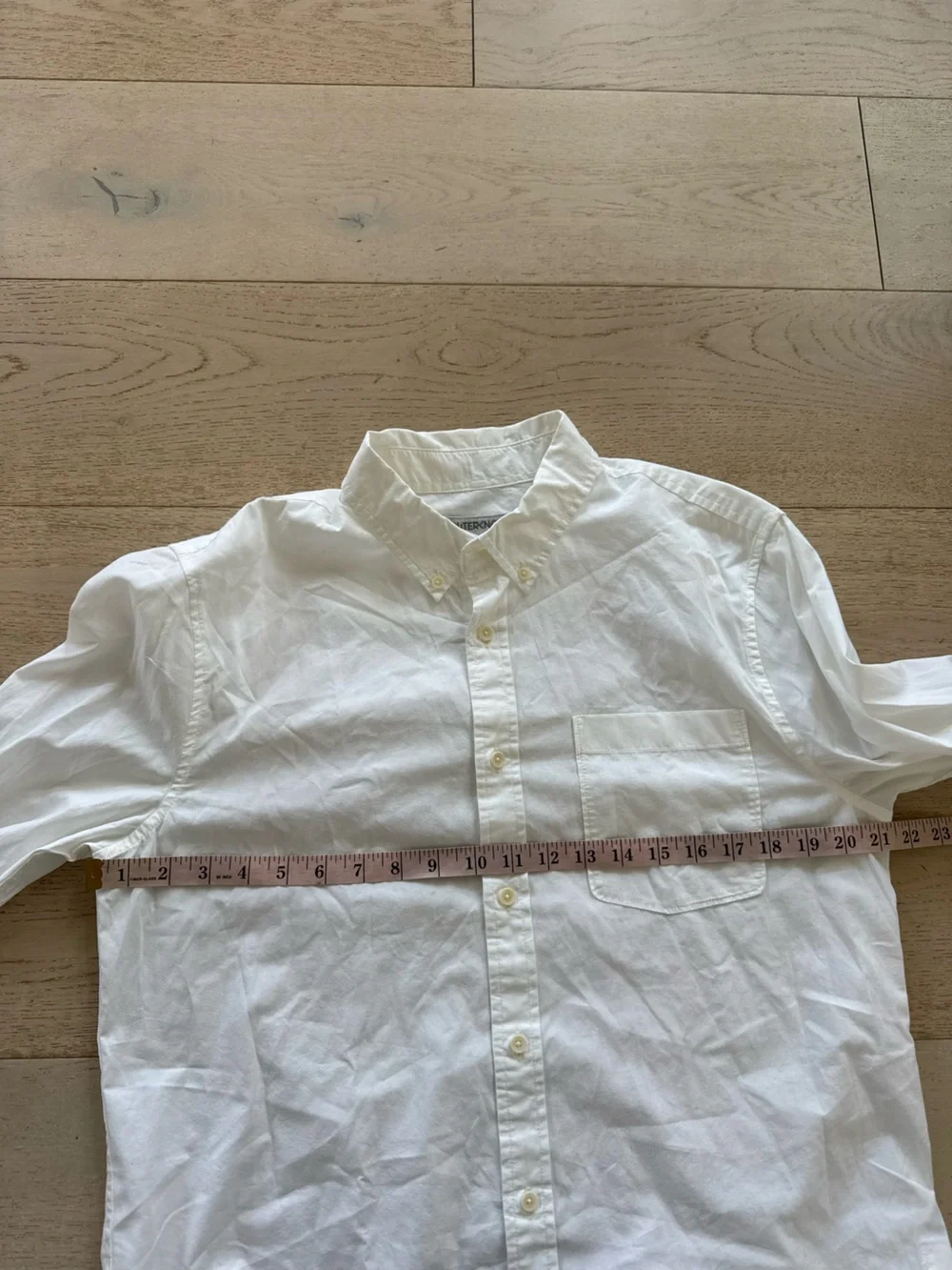 Outerknown Organic Cotton Shirt White Button Down Men's M Oxford - Picture 6 of 9
